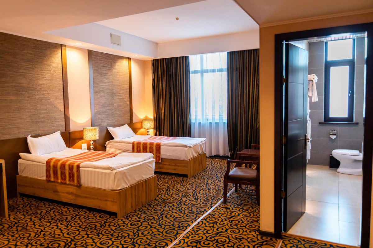 Cameră twin hotel modern